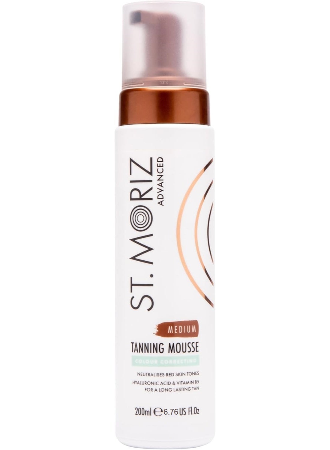St. Moriz Advanced Color Correcting Self Tanner Mousse in Medium 200 ml